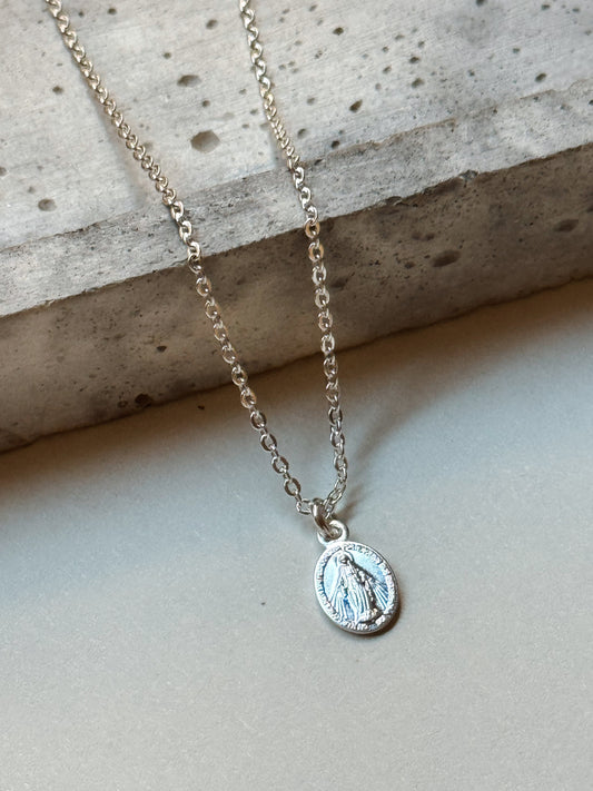 Collar Virgen plata